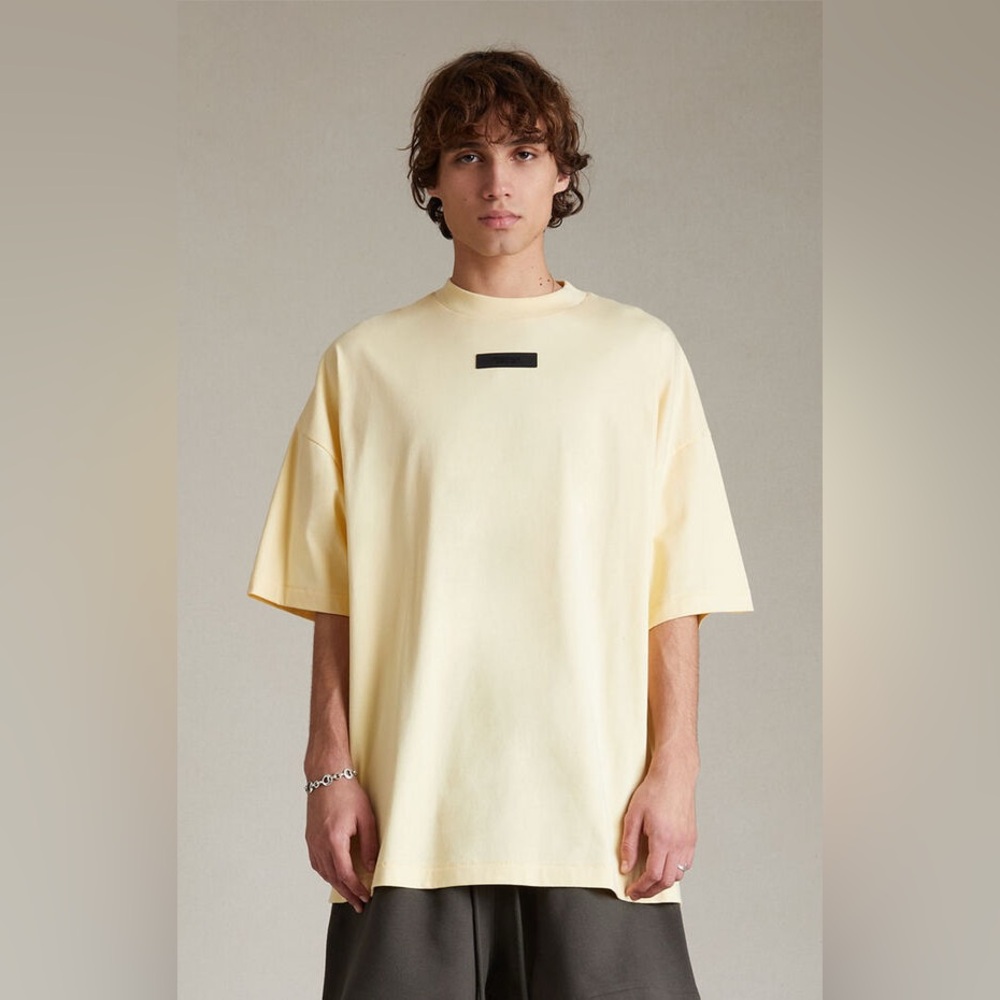 Fear of God Essentials Short-Sleeve Tee 'Garden Yellow' Size Medium